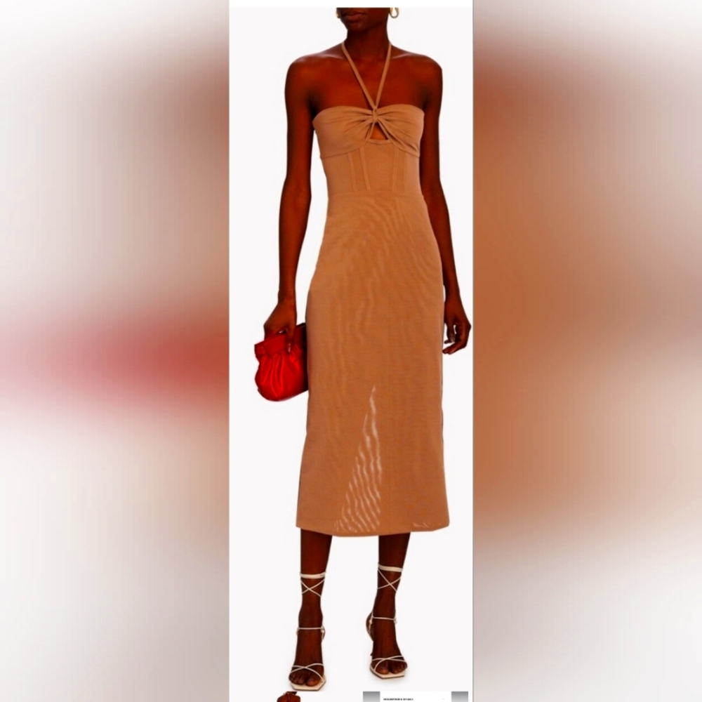 VIKTORIA & WOODS - Jasmine Bustier Mesh Midi Dress